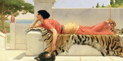 Oczekiwanie autorstwa John William Godward