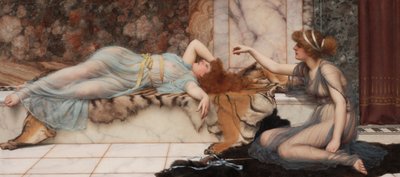 Zgorszenie i odpoczynek autorstwa John William Godward