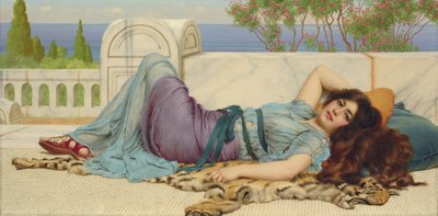 Zgorszenie i odpoczynek, 1909 autorstwa John William Godward