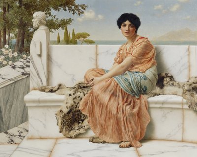 Zaduma autorstwa John William Godward