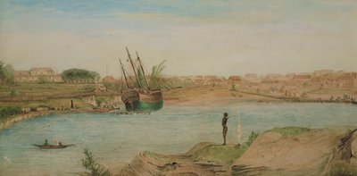 Sydney Cove, głowa zatoki, 1808 (wc) autorstwa John William Lewin