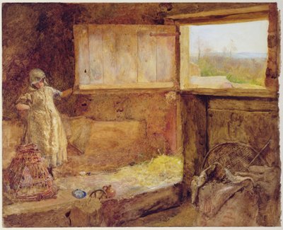 Hayloft (akwarela na papierze) autorstwa John William North