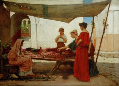 Stragan z kwiatami autorstwa John William Waterhouse