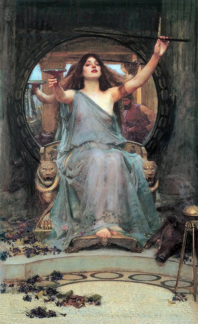 Kirke ofiarowujący kielich Odyseuszowi autorstwa John William Waterhouse