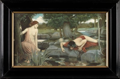 Echo i Narcyz (kolorowy nadruk) autorstwa John William Waterhouse