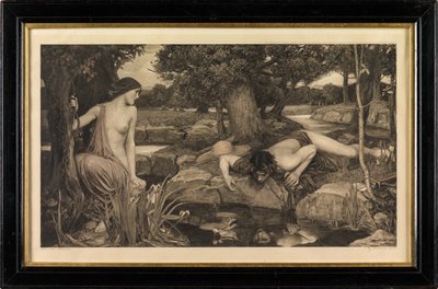 Echo i Narcyz (fotograwiura) autorstwa John William Waterhouse
