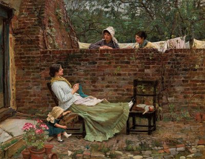 Plotki, ok. 1885 autorstwa John William Waterhouse