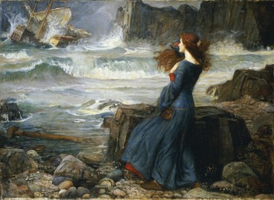 Miranda - Burza, 1916 autorstwa John William Waterhouse