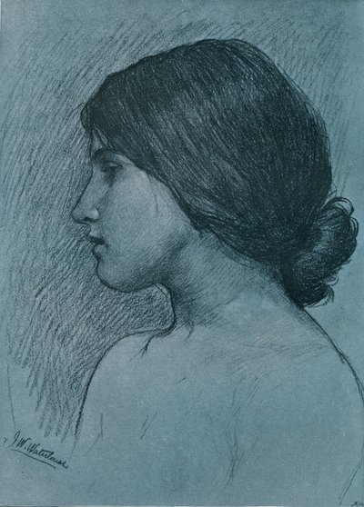 Studium Głowy, c1899 autorstwa John William Waterhouse