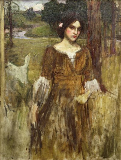 Pani Klara, ok.1900 autorstwa John William Waterhouse
