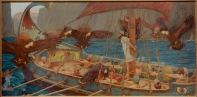 Ulisses i syreny autorstwa John William Waterhouse