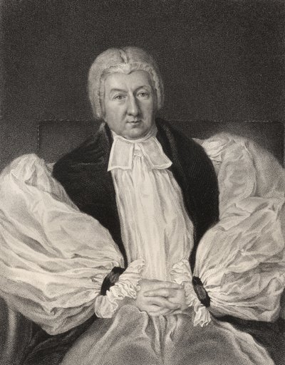 Herbert Marsh, Lord Bishop of Peterborough, rycina Johna Cochrana (fl.1821-65), z „Narodowej Galerii Portretów, tom II”, wydana ok. 1835 (lito) autorstwa John William Wright