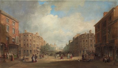 Proponowany plan nowej ulicy, Newcastle, 1831 autorstwa John Wilson Carmichael