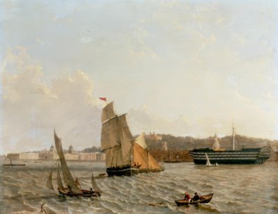 Widok na Tamizę do Greenwich z Greenwich Hospital, autorstwa John Wilson Carmichael