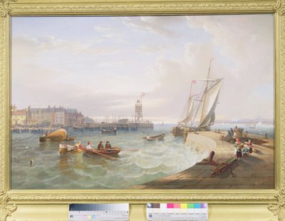 Port w Hartlepool autorstwa John Wilson Carmichael