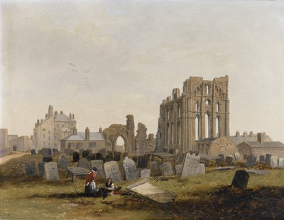 Tynemouth Priory ze wschodu autorstwa John Wilson Carmichael