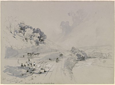 Tunel Whitchester z Unthank Hall (kolor nadwozia) autorstwa John Wilson Carmichael