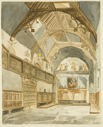 Kaplica Kanyngów na Redcliffe Street (ołówek i akwarela na papierze) autorstwa John Withers