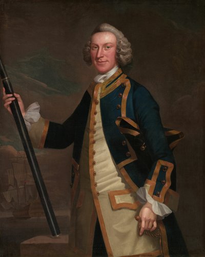 Portret oficera marynarki autorstwa John Wollaston