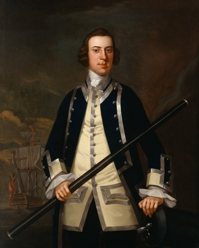Portret oficera marynarki, tradycyjnie znanego jako Augustus Keppel (1725-86) ok. 1749 autorstwa John Wollaston