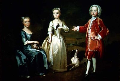 Sherman, Marta i Mary Godfrey autorstwa John Wollaston