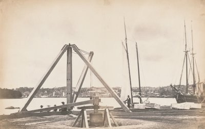Budowa akweduktu waszyngtońskiego, 1858-1859 (zdjęcie) autorstwa John Wood