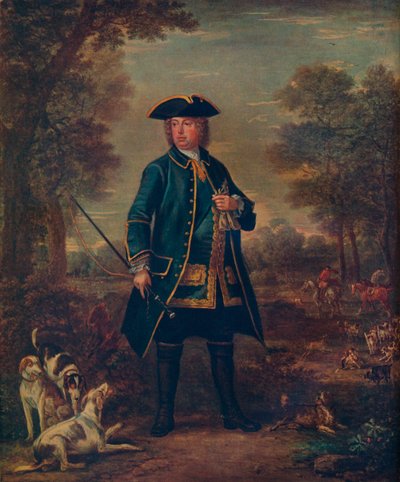 „Sir Robert Walpole z psami”, XVIII w. autorstwa John Wooton