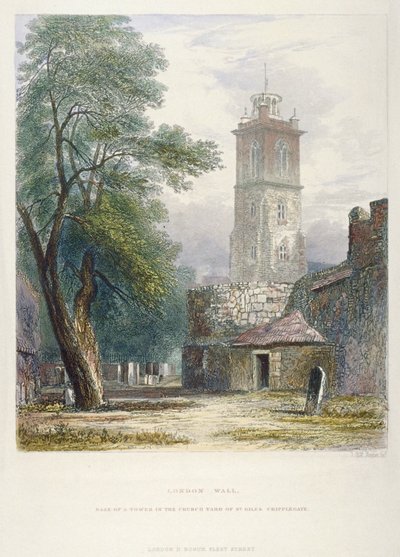 Kościół św. Idziego bez Cripplegate, City of London, 1851 autorstwa John Wykeham Archer