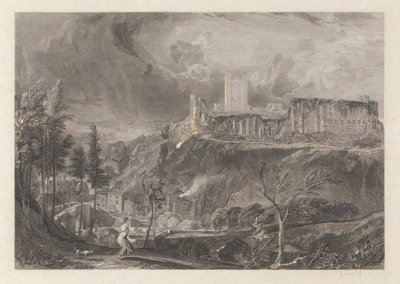 Zamek i miasto Richmondshire autorstwa John Wykeham Archer