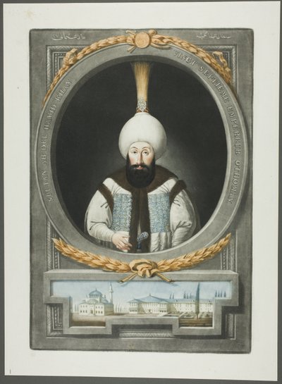 Abdul Hamid Khan, z Portretów cesarzy Turcji autorstwa John Young