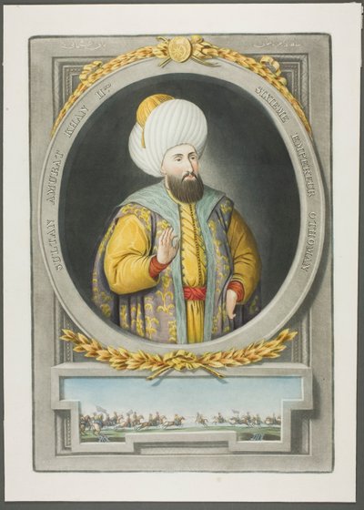 Amurat Kahn II, z Portretów cesarzy Turcji autorstwa John Young