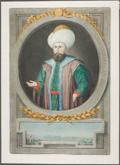 Amurat Kahn I, z Portretów cesarzy Turcji autorstwa John Young