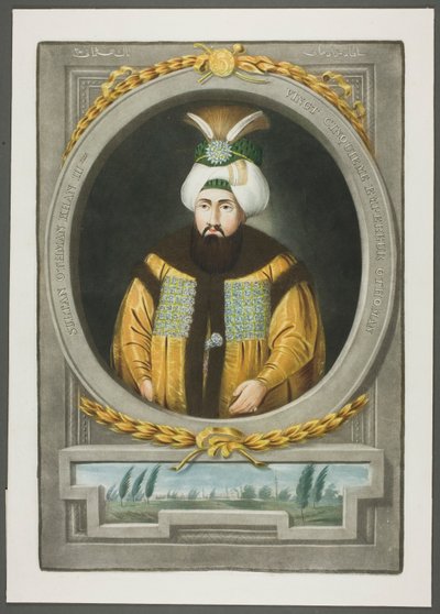 Othman Kahn III, z Portretów cesarzy Turcji autorstwa John Young