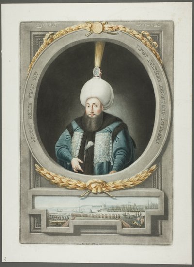 Selim Kahn III, z Portretów cesarzy Turcji autorstwa John Young