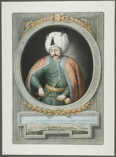Selim Kahn I, z Portretów cesarzy Turcji autorstwa John Young