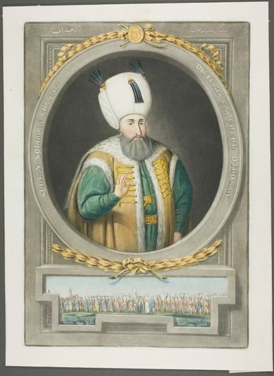 Soliman Kahn I, z Portretów cesarzy Turcji autorstwa John Young