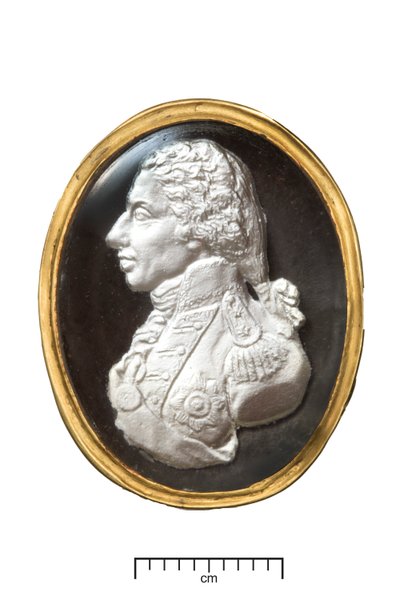 Złoty Pierścień Admirała Lorda Nelsona, ok.1820 (złoto i siarczek) autorstwa John after De Vaere