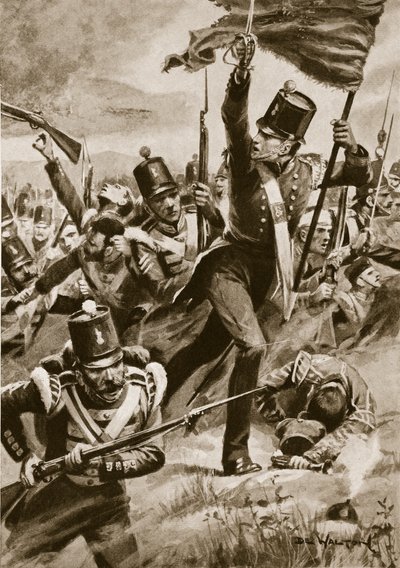 Natarcie Lekkiej Dywizji w Almie, 29 września 1854 autorstwa John de Walton