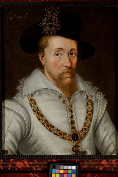 Jakub I i VI (1556-1625) autorstwa John de the Elder (studio of) Critz