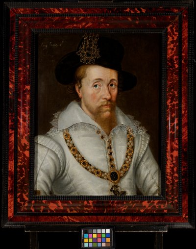 Jakub I i VI (1556-1625) autorstwa John de the Elder (studio of) Critz