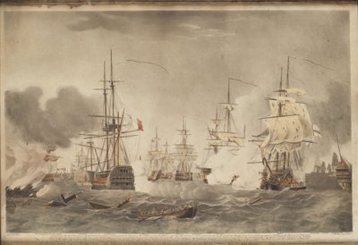 Bitwa nad Nilem, c. 1800 autorstwa John william Edy