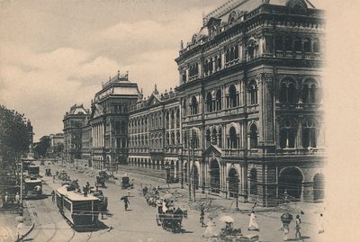 „Widok budynków pisarzy, Kalkuta”, c1910. autorstwa Johnston and Hoffmann