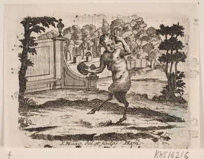 Winieta z satyr autorstwa Jonas Haas