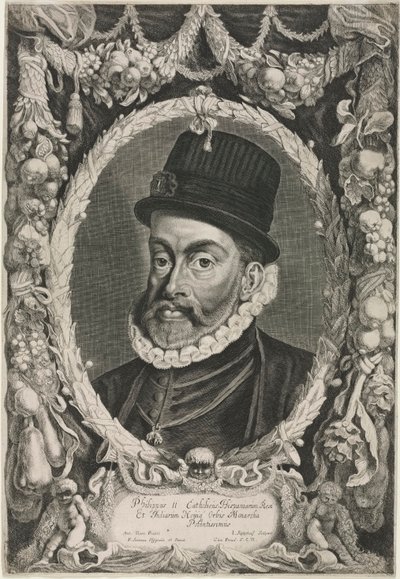 Portret Filipa II, króla Hiszpanii autorstwa Jonas Suyderhoef