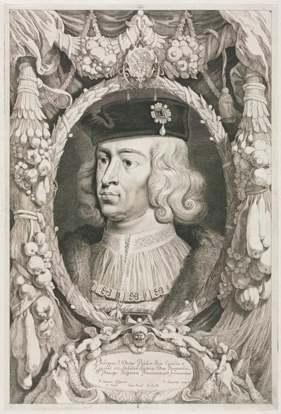 Książęta Burgundii: nr 8. Portret Filipa I Przystojnego Kastylii. autorstwa Jonas Suyderhoef