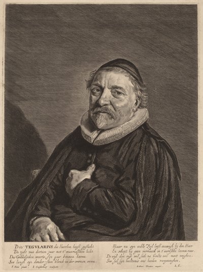 Adriaen Tegularius autorstwa Jonas Suyderhoff after Frans Hals