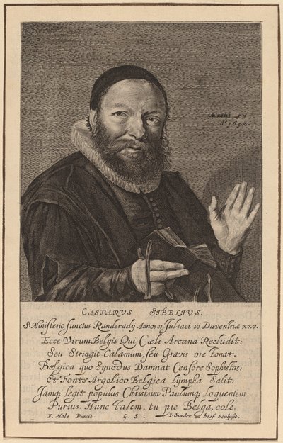 Caspar Sibelius autorstwa Jonas Suyderhoff after Frans Hals