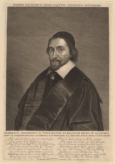 Fryderyka Spanheima autorstwa Jonas Suyderhoff after Pieter Dubordieu