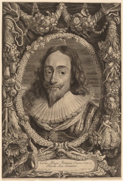 Karol I, król Anglii autorstwa Jonas Suyderhoff after Sir Anthony van Dyck