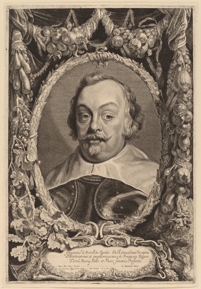 Franciscus de Moncada autorstwa Jonas Suyderhoff after Sir Anthony van Dyck